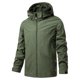 thumbnail image 1 of Ceisia Relaxed Fit Men's Fleece-Lined Hooded Windproof Waterproof Jacket Gift, 1 of 6