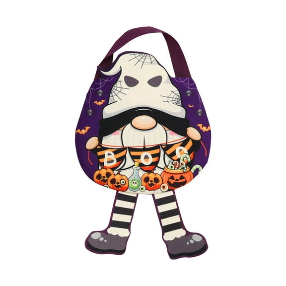 Xiwaer Halloween Candy Bag Reusable Non-Woven Tote Bags Candy Black