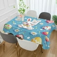 thumbnail image 2 of Yayeee Tablecloths 54" x 54" Rectangle Wrinkle Resistant Party Table Cover, Easter Bunny Pattern, 2 of 8