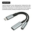 thumbnail image 4 of Adaptador 2 en 1 USB C Unique Bargains a 3,5mm y Tipo C 60 W PD Rápida Carga Gris, 4 of 4