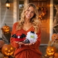 thumbnail image 5 of 23 Inch Porch Goose Halloween Outfit, Red Bat Wings Hat Festive Dress Up Costume for Goose Figurine, Porch Courtyard Decor (D), 5 of 6