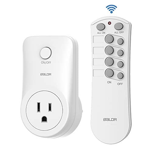 BALDR Remote Control Outlet Wireless Remote Light Switch Electrical Outlet Switch On Off for