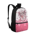 thumbnail image 3 of Yuyamidu Cute Pink Axolotl School Backpack for Girls, Lightweight Student Daypack with Multi Pockets for Elementary Class, Travel & Daily Use, 3 of 6