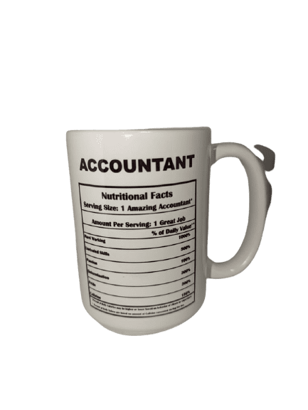 Silver Stainless Steel 14 Oz I Turn Coffee Into Tax Returns funny Accountant Coffee Lover Travel Mug with Handle and Lid 