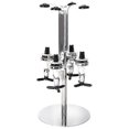 thumbnail image 1 of Wall Mounted Stand Rotary 4 Bottle Wine Beer Liquor Drinks Dispenser Home Bar Pourer Rack Wine Juice, 1 of 5