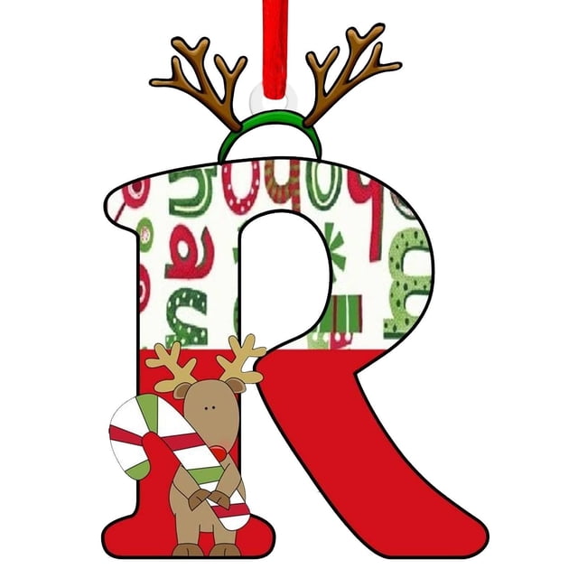 RKSTN Letter pendant Creative English letter pendant R (string random)
