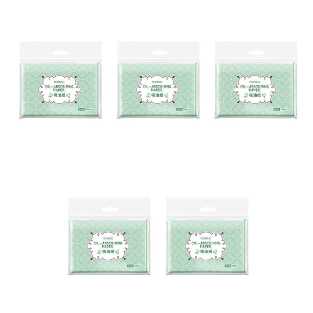 Seitruly 100 hojas/bolsa de papel absorbente de aceite para la cara de la planta, papel secante de aceite, hojas prácticas para el cuidado de Type2
