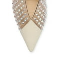 thumbnail image 4 of Schutz Greece Pearl Clear Vamp Rhinestones Pointed Toe Stiletto Heel Pumps (Pearl, 5.5), 4 of 6