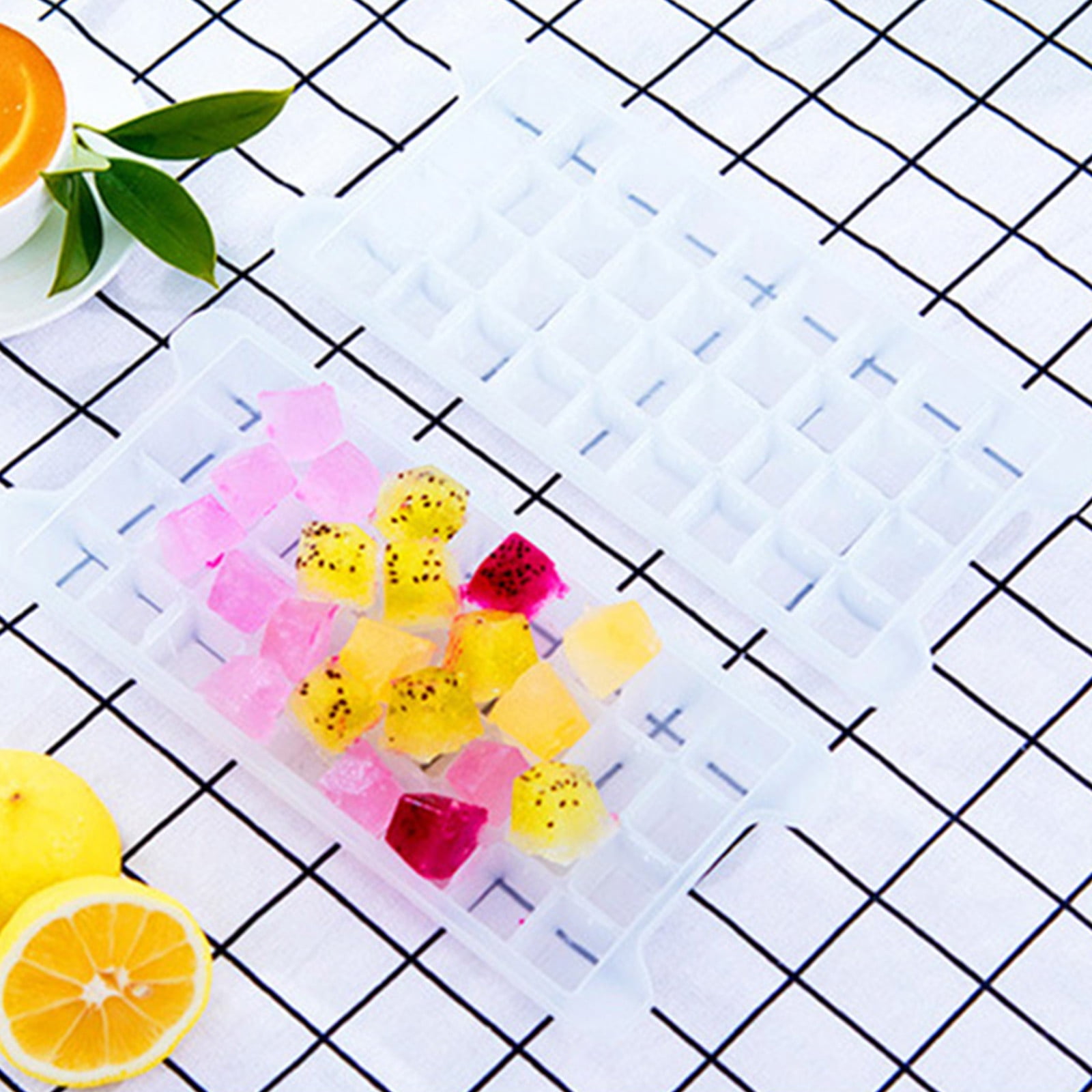 Weloille Silicone Ice Tray Beverage Refrigerator Mini Ice Maker Mini Fridge Soap Molds Mini Freezer Cake Silicone Molds Household Ice Tray Silica Gel Ice Box Whisky