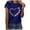 Blue, variant on Valentines Day Gifts Zpanxa Valentines Shirts for Women, Cute Casual Summer Tops, Graphic Tees for Teen Girls, Ladies Tops and Blouses, Fashion Short Sleeve Heart Shirts Blue XXL