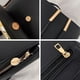 thumbnail image 4 of Mochila Mujer Bolsa Con Metalica Moda Impermeable Casual Negro, 4 of 4
