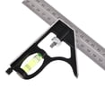 thumbnail image 3 of LOVIVER 300mm Adjustable Woodcraft COMBINATION SQUARE Set Angle Ruler Measuring Tool, 3 of 8