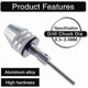 thumbnail image 3 of Keyless Mini 3-jaw Chuck Screwdriver Adapter with Quick Change 2.35mm Round Shank Cylindrical Shank 0.3-3.4mm Drill Bits Countersinks for Micro-produc, 3 of 5