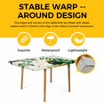 thumbnail image 4 of St. Patrick's Day Table Cloths for 3 Foot Rectangle Tables, Green Gnomes Shamrock Gold Coin Beige Patio Waterproof Elastic Fitted Tablecloths, Washable Rectangular Table Cover for Camping, 4 of 8