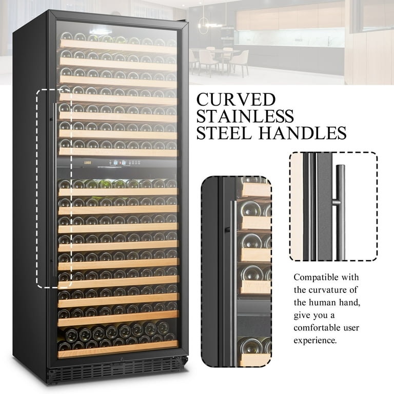 Lanbo 287 Bottle Dual Zone Wine Refrigerator - Large Capacity