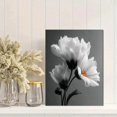 thumbnail image 2 of Black White Floral Canvas Print, Neutral Botanical Art For Living Room Office Gift Home Wall Decor Art, 2 of 8