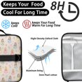 thumbnail image 4 of Princess and Heart Beige Pattern Insulated Lunch Bag with Shoulder Strap and Bottle Holder,Bento School Lunch Bag Box,11x9.5x3.5 Inches, 4 of 5