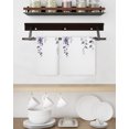 thumbnail image 3 of Purple Eucalyptus Leaves Kitchen Dish Towels for Drying Dishes Set of 3, Summer Watercolor Leaf Waffle Weave Microfiber Hand Tea Bathroom Towels Quick Dry & Absorbent Towel 15.7x23.6, 3 of 7