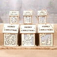 thumbnail image 5 of Vikakiooze 2022 Christmas Ornament Wooden Cutout Pendant Creative Christmas Wall Hanging, 5 of 7