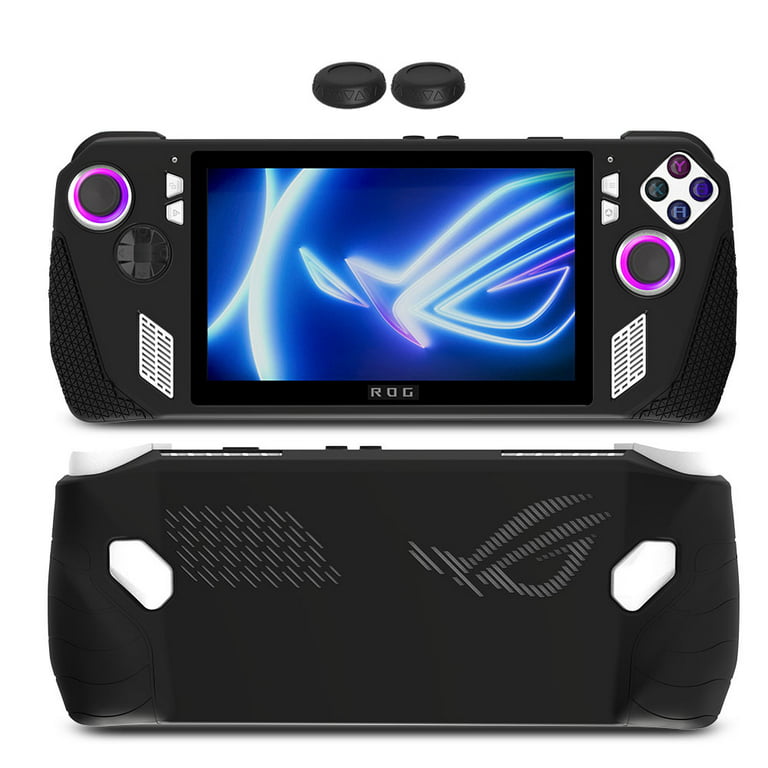 EDFRWWS Game Console Cover with Bracket Protective Case for Asus Rog Ally  (Black)