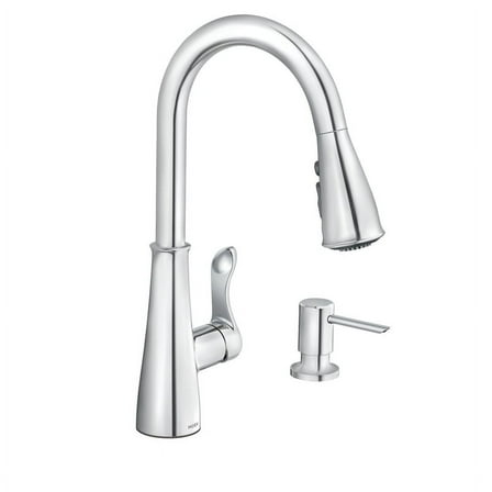 Moen Hadley One Handle Chrome Pulldown Kitchen Faucet