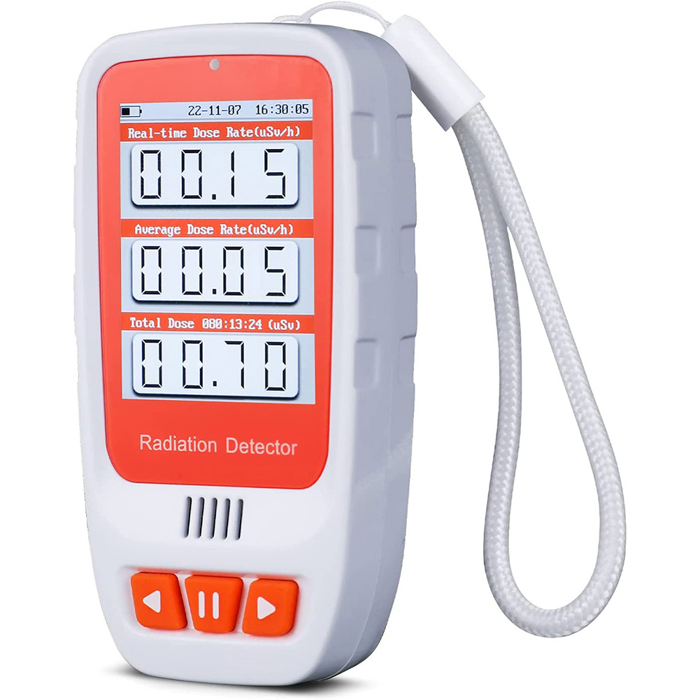 Geiger counter nuclear radiation detector--high precision beta-gamma X-ray  mini radiation monitor digital radioactivity detector with sound and light  alarm