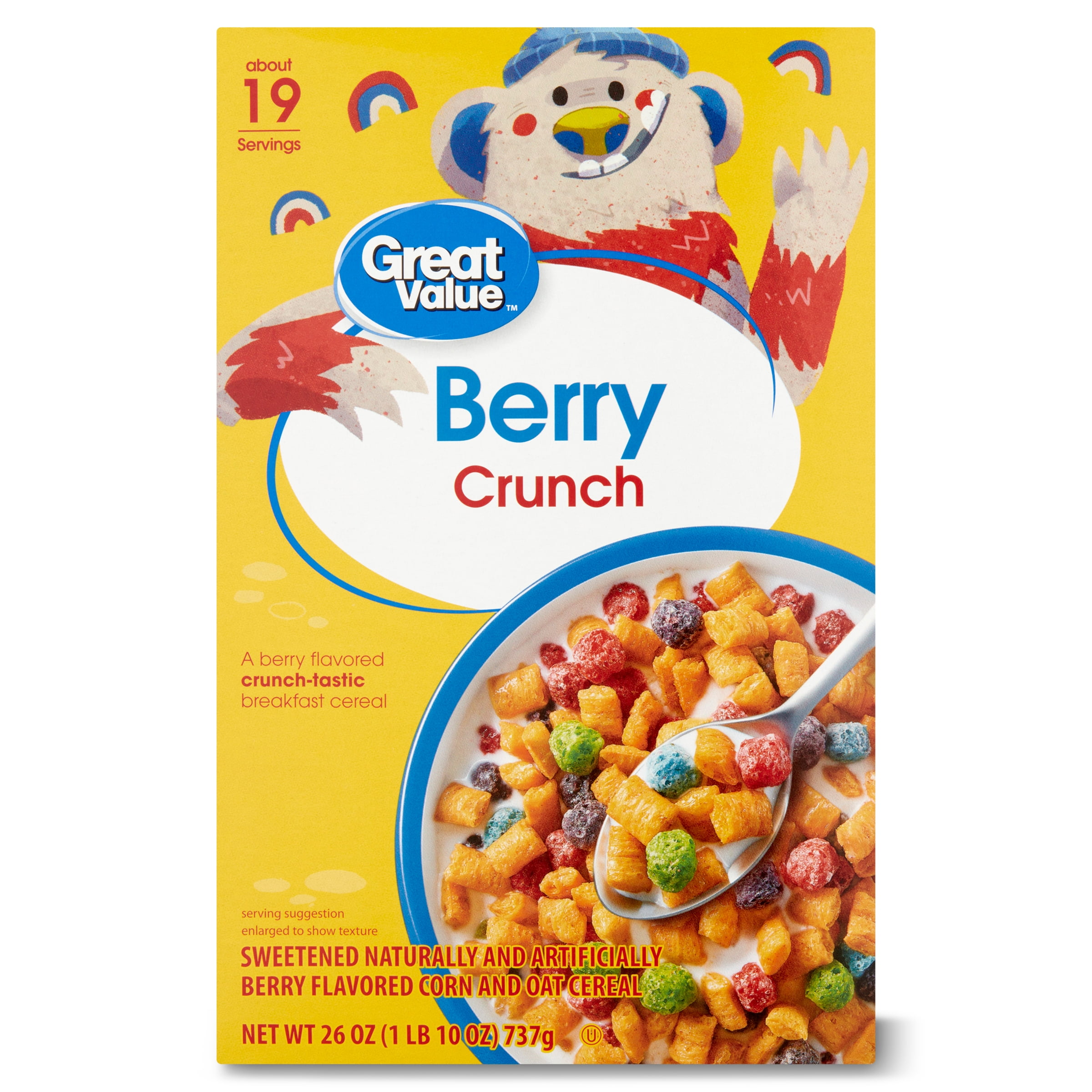Great Value, Berry Crunch Breakfast Cereal, 26 oz