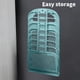 thumbnail image 4 of Cesta de la ropa sucia plegable montada en la pared | Organizador de almacenamiento de ropa de plástico duradero con diseño tejido transpirable | Cesta plegable portátil para uso doméstico al aire, 4 of 6