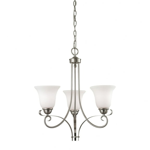 Thomas Lighting - Brighton - Three Light Chandelier-Brushed Nickel Finish