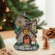 thumbnail image 1 of Adorno navideño de escritorio con forma de casa y luz de resina, miniatura para decoración navideña de escritorio, ideal para escaparates, festivales, 1 of 8
