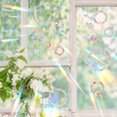 thumbnail image 3 of Unique Bargains Non-Adhesive Reusable Rainbow Window Stickers Light Blue Ring-Shaped, 3 of 7