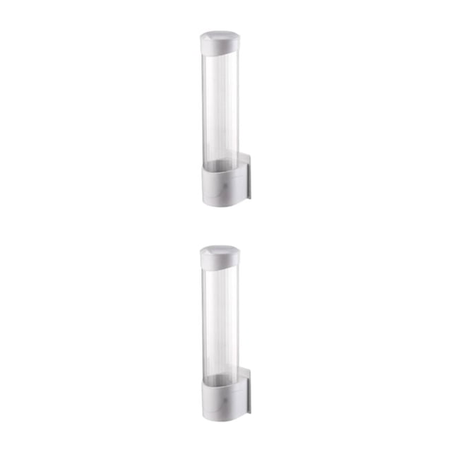 Toystoory Organizador de almacenamiento de montaje en pared con tapa a prueba de polvo Respetuoso con el medio ambiente Fácil acceso Fácil de Blanco 2Conjunto