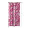 thumbnail image 5 of Pink Paisley and Floral Pattern Shower Curtain 36"x72" ,Bathroom Decorative Shower Curtains Set with 12 Hooks,Modern Waterproof Washable Shower Curtain, 5 of 6