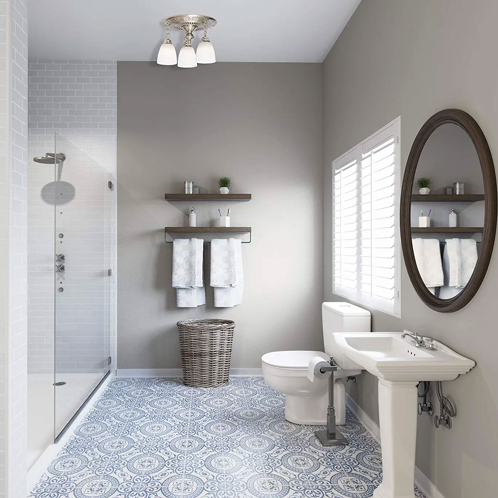 Hunter Home Comfort Bathroom Ventilation Exhaust Fan, Light Fixture, Nickel  | Walmart Canada