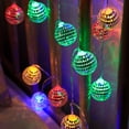 thumbnail image 2 of Cadena de luces LED con forma de bola de espejo, bola de discoteca, luces a batería, luces de colores luminosas, decoración de barra de KTV, cadena de luces, luz de ambiente, 2 of 6