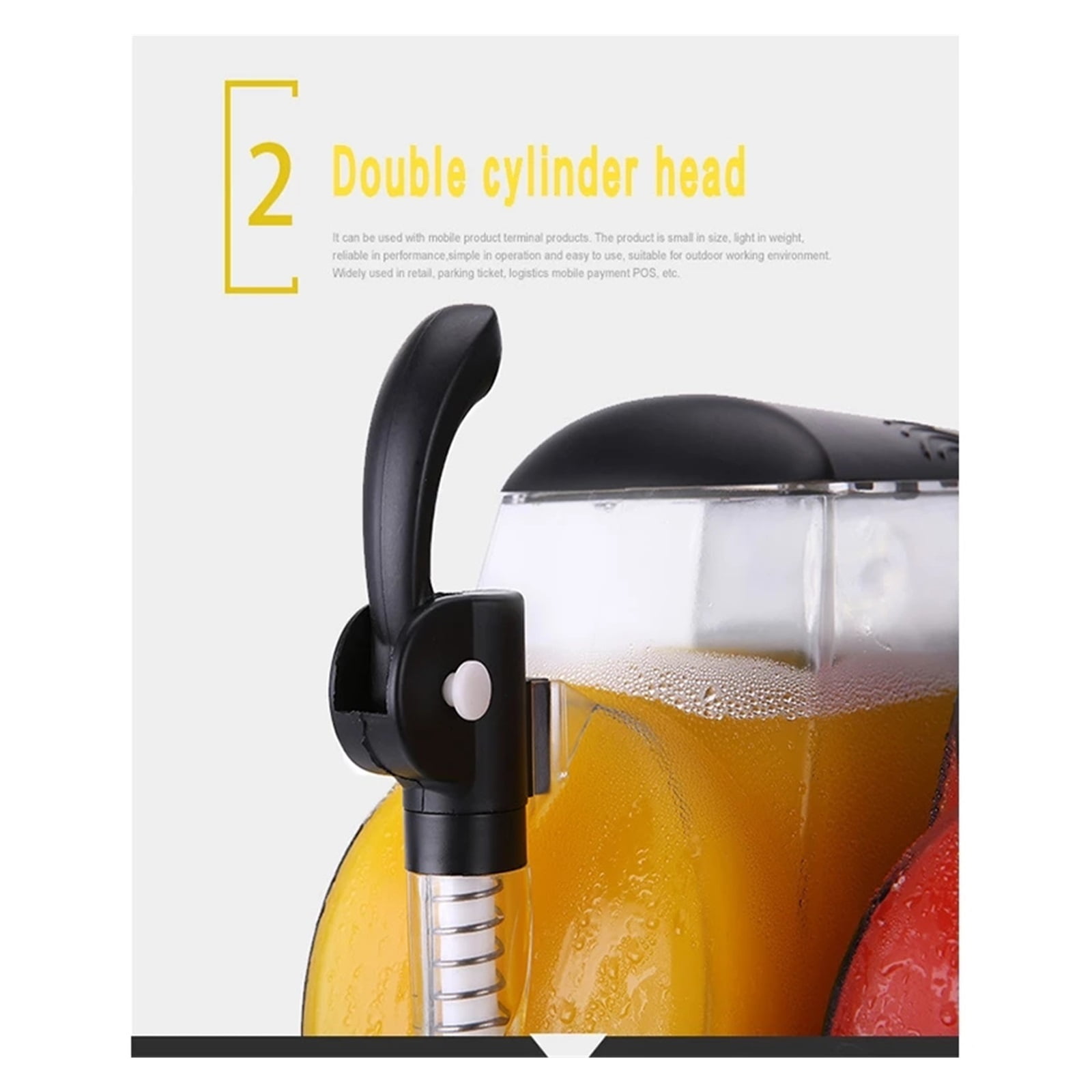 2 Tank Electric Automatic Slush Make Machine Soft Ice Slush Sand Ice Tea Juice Making Machine 2.5L*2