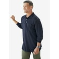thumbnail image 2 of KingSize Men's Big & Tall Longer-Length Long Sleeve Shrink-Less Cotton Polo, 2 of 3