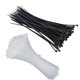 thumbnail image 2 of Billuyoard Bridas para cables de 100 Uds., 3x150mm, reutilizables, estándar, autoblocantes, de plástico, con cremallera de alambre de nailon Almacenamiento y organización del hogar Blanco Billuyoard HA2490-02B, 2 of 6