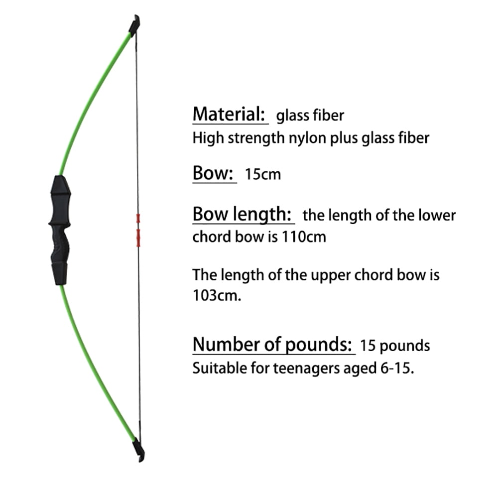 Runzkzy Youth's Direct Pull Training Bow and Arrow Outdoor Archery Competition Equipment Competitive Sports Bow and Arrow