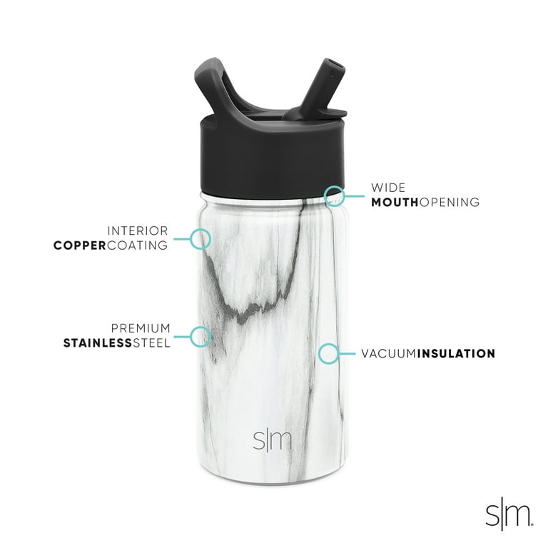 Simple Modern 84 oz Summit Water Bottle with Straw Lid - Hydro Vacuum  Insulated Flask Double Wall Half Gallon Chug Jug - 18/8 Stainless Steel  -Twilight 