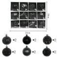 thumbnail image 7 of 12-Piece Christmas Tree Ornaments, 2.36" Plastic Ball Pendant Hanging Decor Shatterproof Christmas Decoration for Home and Party black, 7 of 7