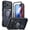 Black, variant on ANTSHARE Magnetic Case for iPhone 18 Pro with Detachable Kickstand, Built-in Screen Protector, Full Body Military-Grade Rugged Phone Cover