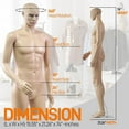 thumbnail image 3 of SereneLife Mannequin Complet Homme Réglable pour Vêtements de Détail (4 Pack), 3 of 8
