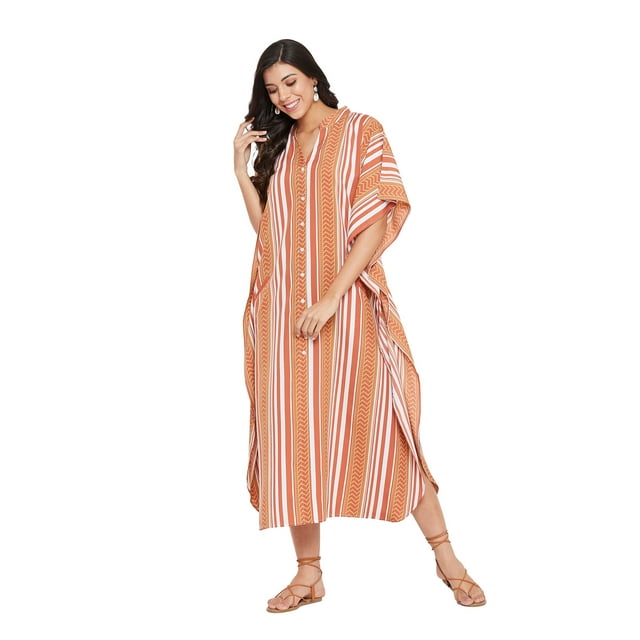 Caftans Longs pour Femmes Grande Taille Robe Caftan Robe de Soirée Fête Été Plage Robe d'Été Manches Kimono Longues Robes Décontractées en Ligne