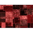 thumbnail image 1 of Ahgly Company Indoor Rectangle Patchwork Red Transitional Area Rugs, 8' x 10', 1 of 4