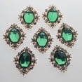 thumbnail image 3 of GUOOL 20pcs Flat Back Beads Button Scrapbook Embellishments Green Gold, 3 of 9