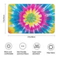 thumbnail image 3 of Colorful Rainbow Tie Dye Spiral Pattern Bathroom Rugs Mat,Non Slip Microfiber Bathroom Rug,Rubber Backing,Soft Bathroom Mats for Bathroom Floor,Tub and Shower,17x27in(43x68cm), 3 of 5
