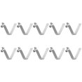 thumbnail image 1 of Unique Bargains 10pcs Single Button Kayak Paddle Snap Spring Clip 39mmx5.9mm V Shaped Hollow Lift Telescopic Locking Pole Clips, 1 of 5