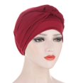 thumbnail image 1 of Bonnet Turban pour Femme Musulmane Demi-Tresse Bonnet de Perte de Cheveux, 1 of 1