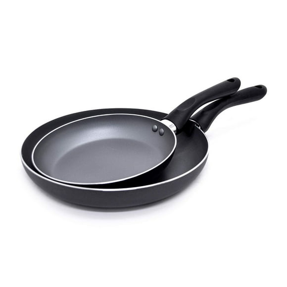 Starbasix Set of 2 Non-Stick Fry Pans, 20cm (8") & 26cm (10")